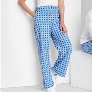 Wild Fable Blue Floral Pants